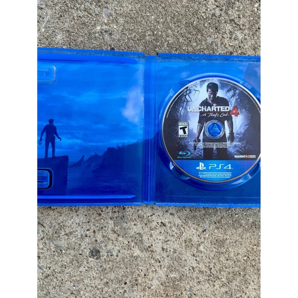 Uncharted 4 A Thiefs End Sony PS4 Video Game Naughty Dog T Rated-Tested